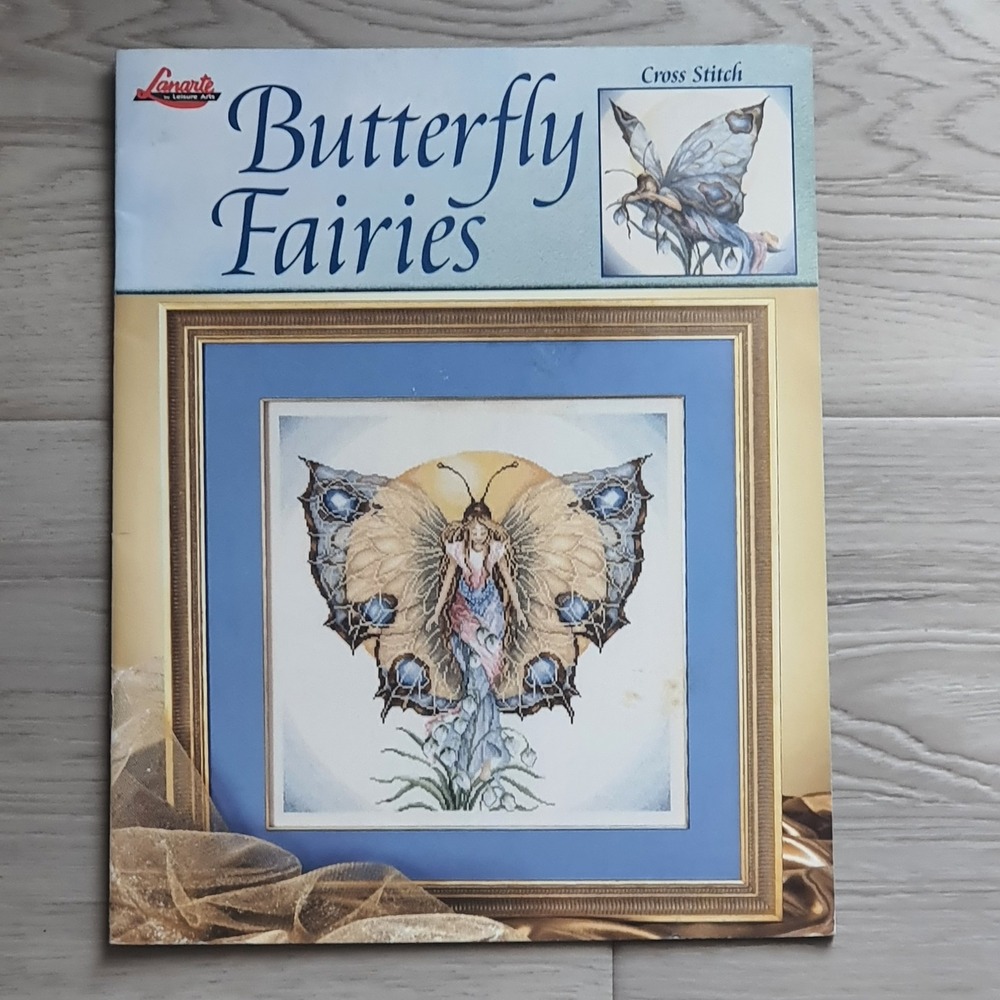 Lanarte Leisure Arts Butterfly Fairies Cross Stitch Pattern Leaflet 3698‎ 2004